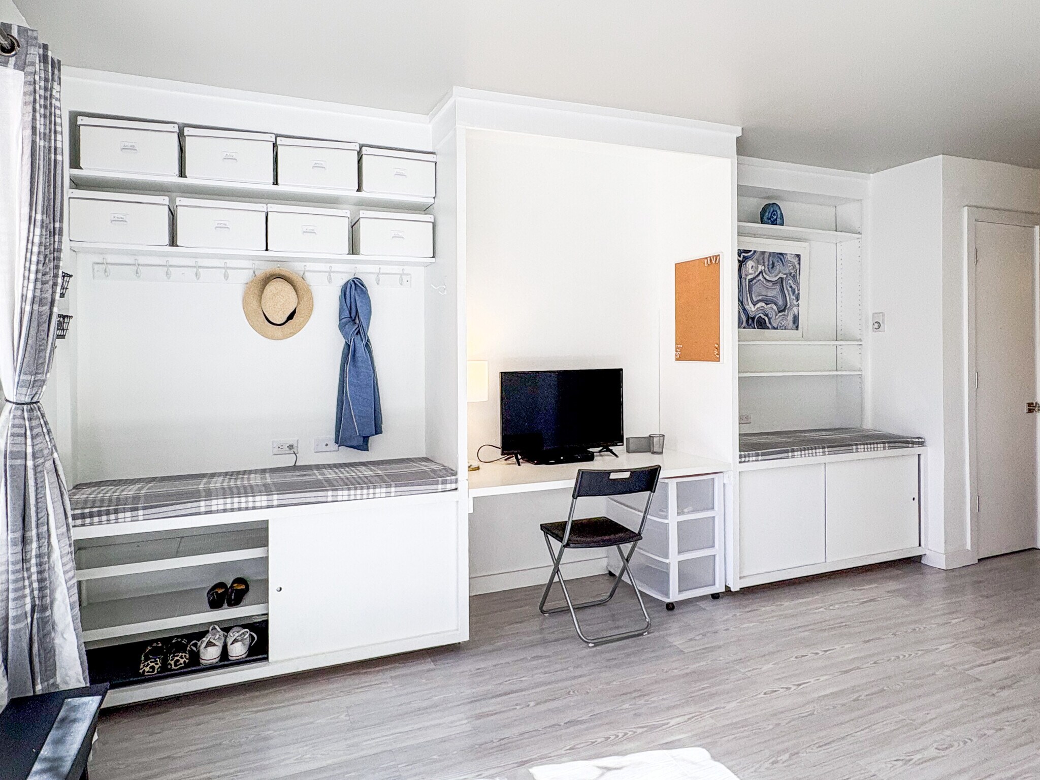 Build in desk and storage - 1329 Pitkin Ave