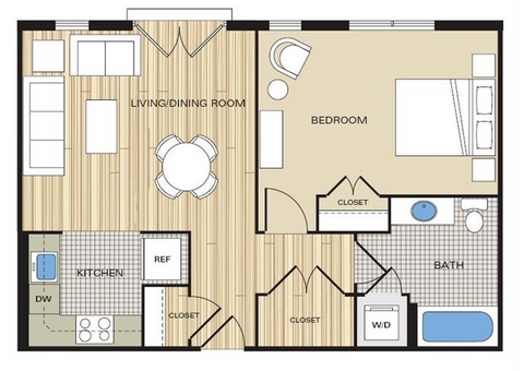 1BR/1BA - Clayborne Apartments