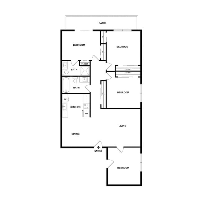 Floorplan - Vivante Apartments