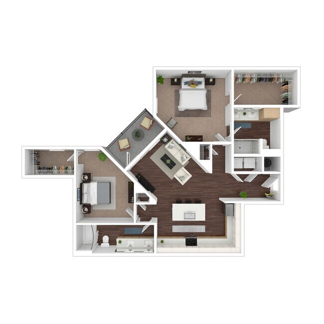 Floorplan - Evren Apartments of Lees Summit