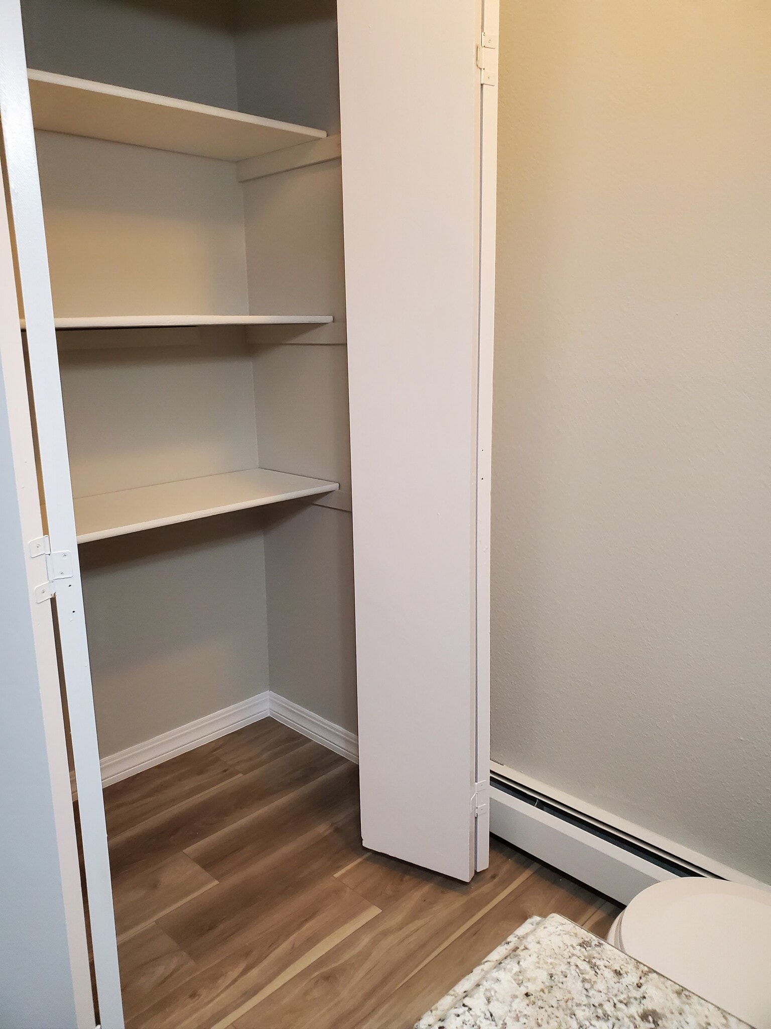 Downstairs bathroom linen closet - 625 E 22nd Ave