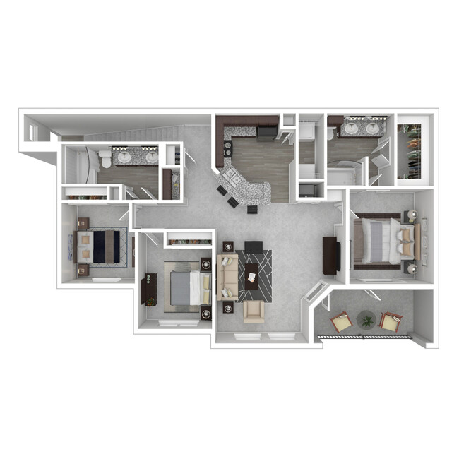 Floorplan - Lodge at Guadalupe Apartments LP