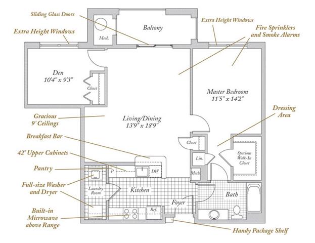 Floorplan - Evergreens at Columbia Town Center