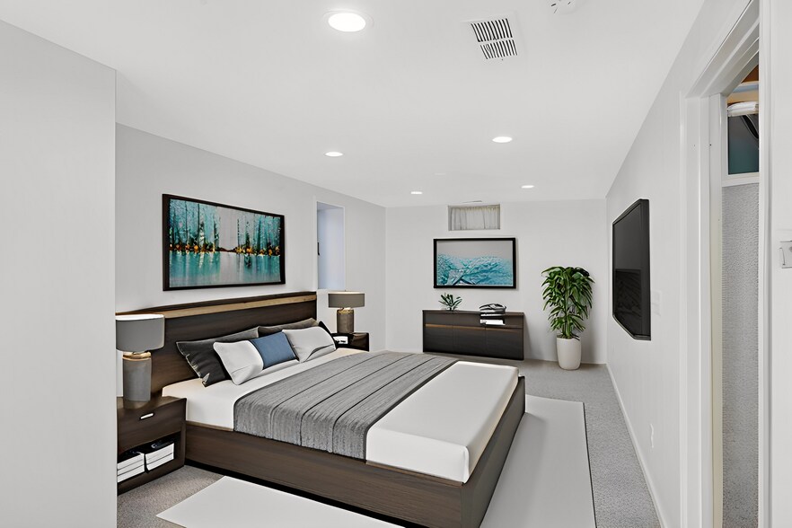 Basement bedroom virtually staged - 4540 3rd Ave S