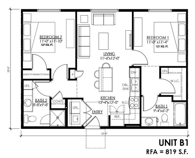 2 bedroom floorplan edit.jpg - La Victoria Commons I