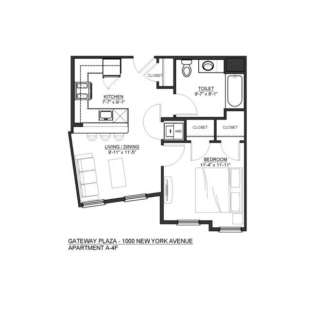 Floorplan: A4-F - Gateway Plaza