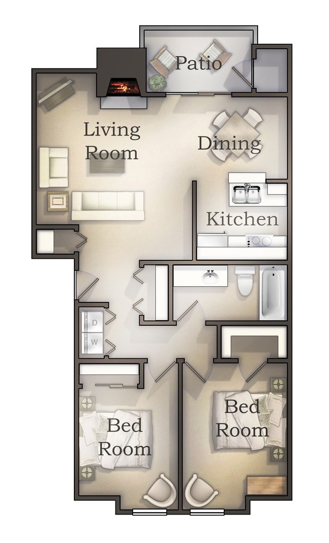 Floorplan - Wellington Place Apartments