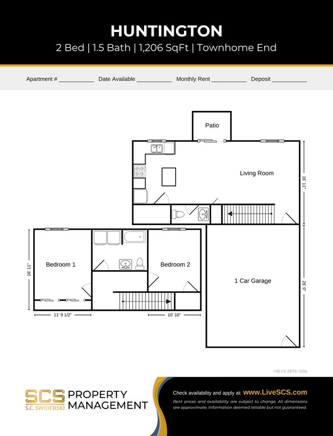Floorplan - SCS Sunset Estates Apartment Community