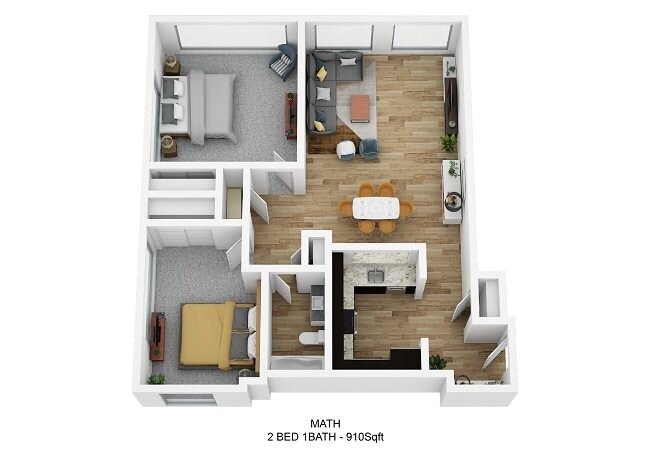 Floorplan - Schoolhouse Flats Apartments