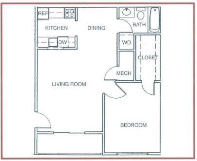 1BR/1BA - Village Square of Searcy