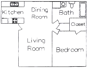 Floorplan - Lakefront Apartments