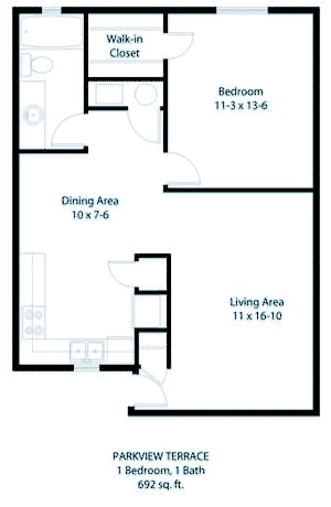1BR/1BA - Lakeside Villas