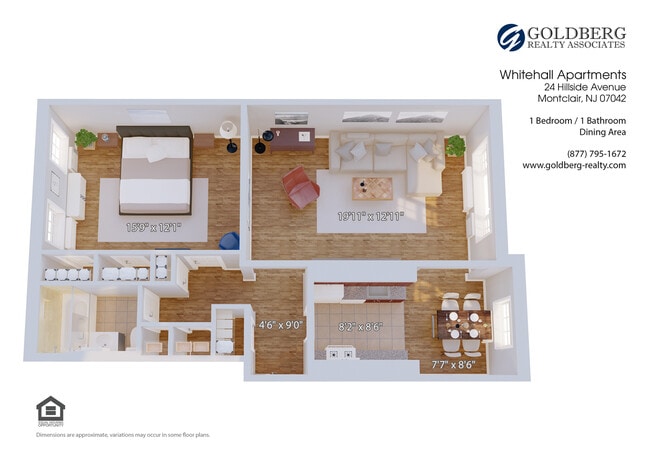 Floorplan - Whitehall Apartments