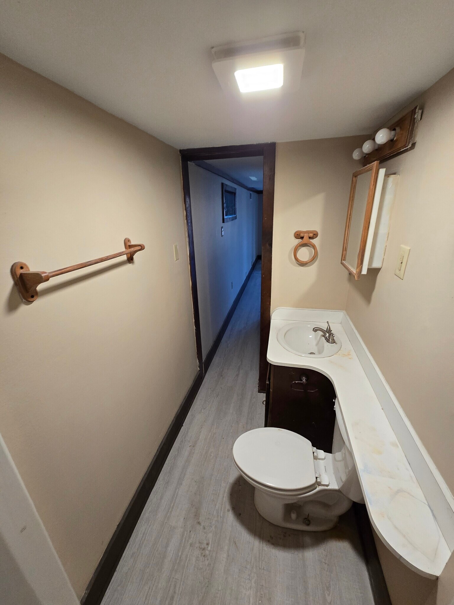 master bath with standup shower and pocket doors - 60 W Winter St