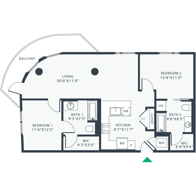 Floorplan - Link Apartments® Four12