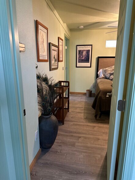 View from living room into bedroom - 400 Main St