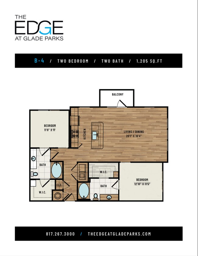 Floorplan - The Edge at Glade Parks