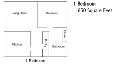 1BR/1BA - Acacia Gardens