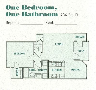 Floorplan - Brookside Apartments