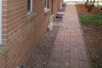 brick walk way - 406 E Henry Clay St