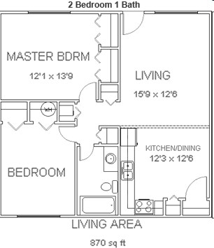 2BR/1BA - Boardwalk