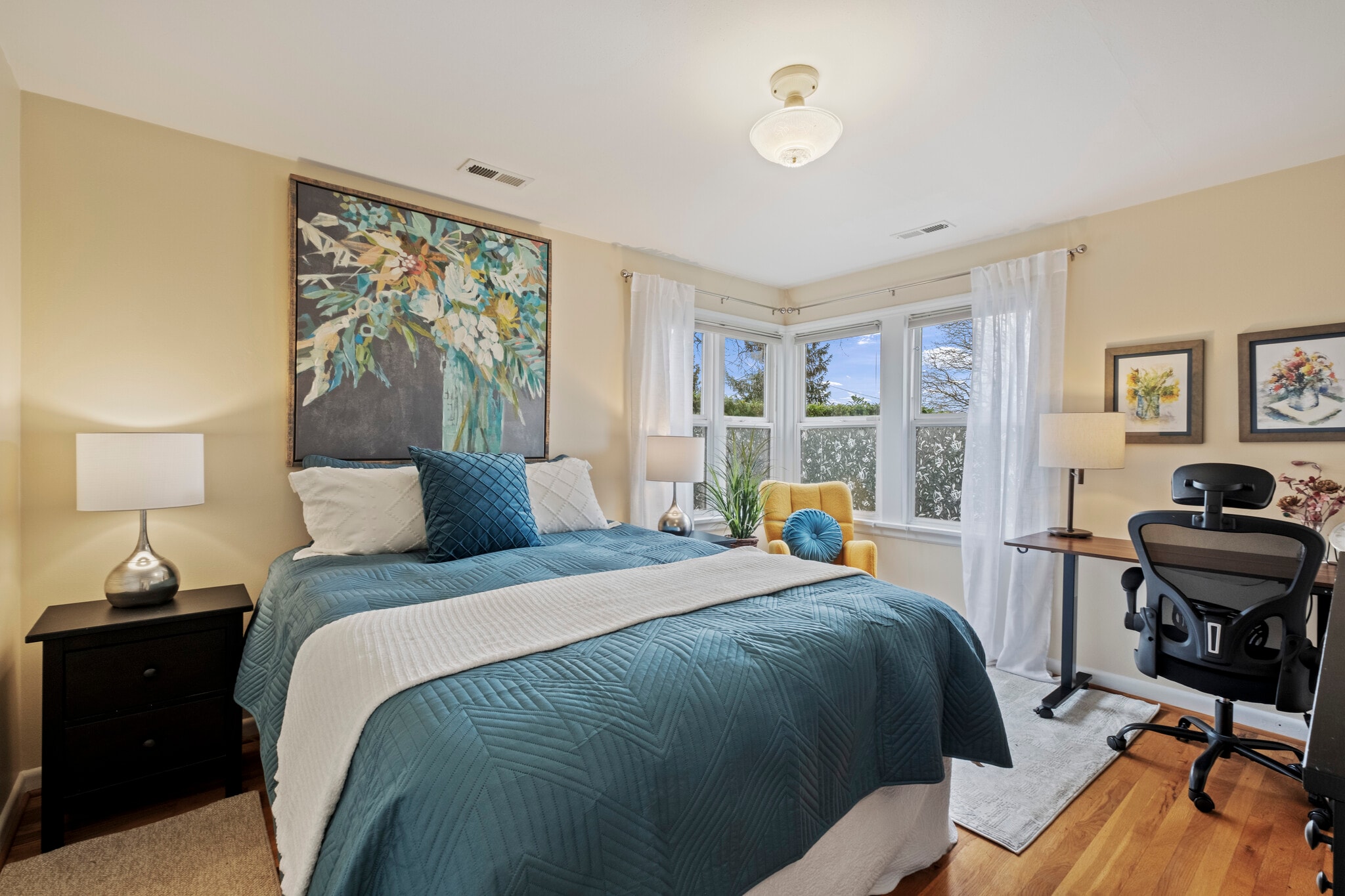 Premium Saatva mattress and garden-view windows. - 11639 1st Ave NW