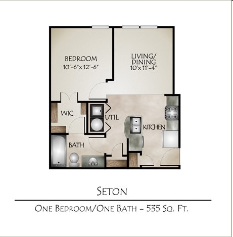 1BR/1BA - Texan Campus