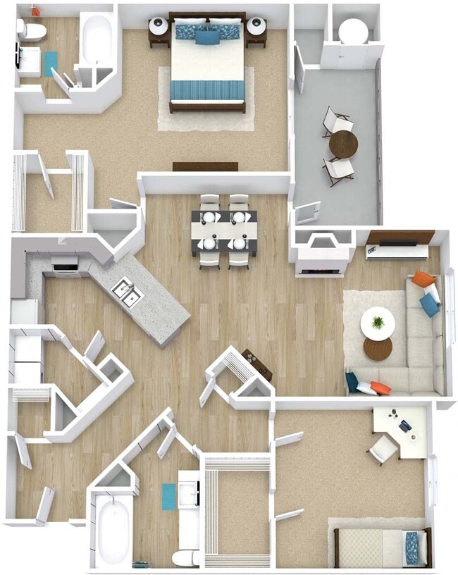 Floorplan - Park at Chastain Apartments