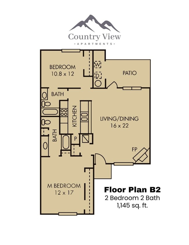 Floorplan - Country View Apartments