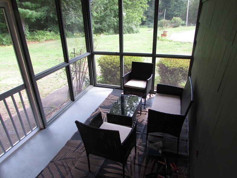 Screen porch 8X12 looking towards front yard - 97 Scrub Oak Rd