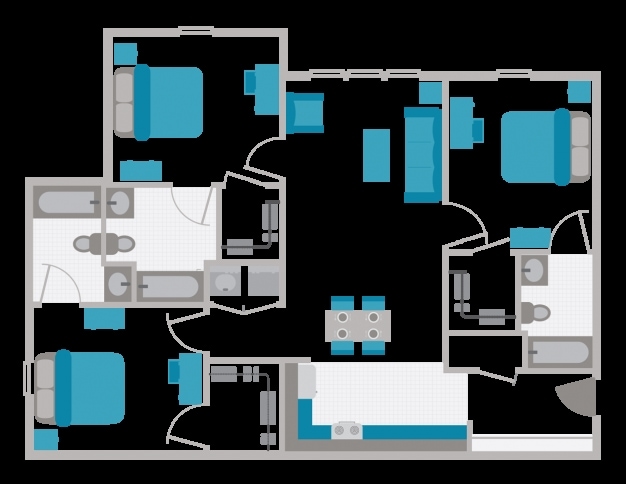 3BR/3BA - Grove at Auburn - Historical Access