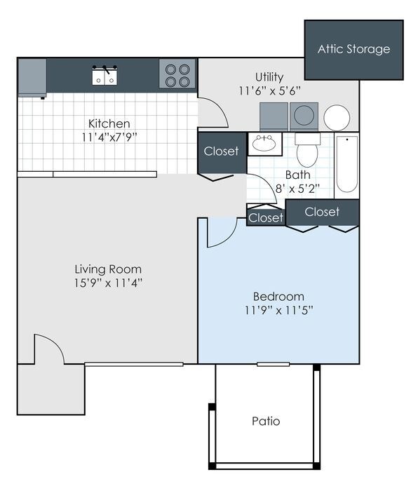 Floorplan - Parkville Apts