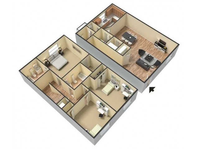 Floorplan - Hidden Elms Apartments
