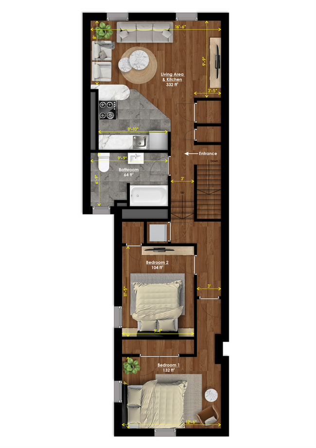 Building Photo - Beautiful 2-bedroom 1 bath is located in booming Brewery Town