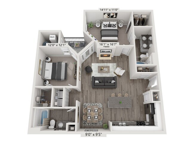 Floorplan - City Gate Apartment Homes