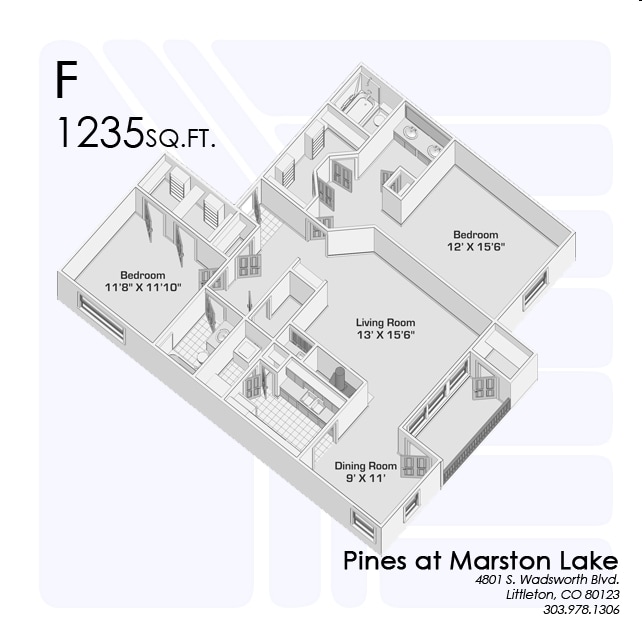 2BR/2BA - Pines at Marston Lake