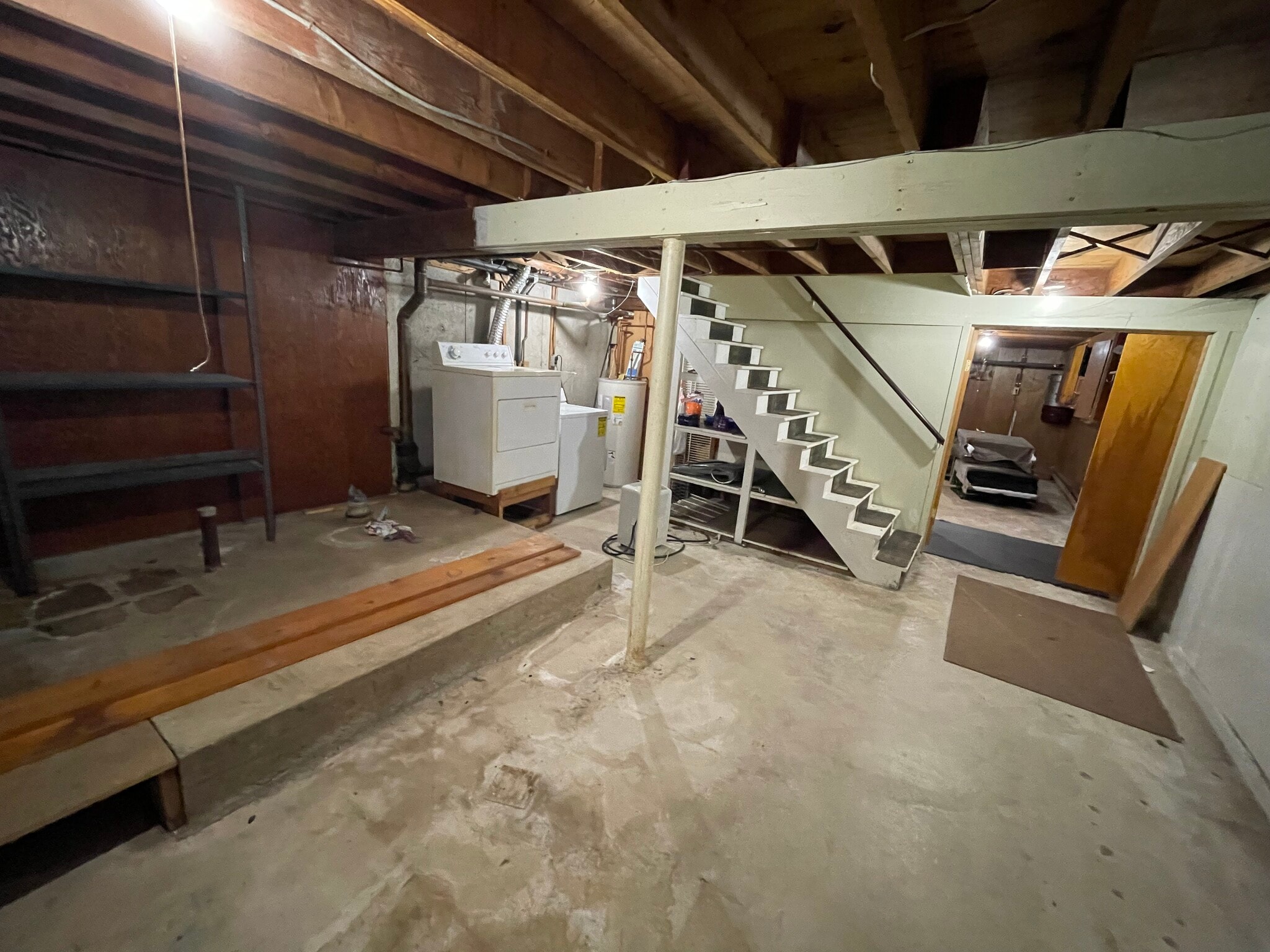 Laundry hookups in basement - 227 Bristol St