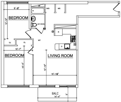2BR/1BA - Ocean Blue