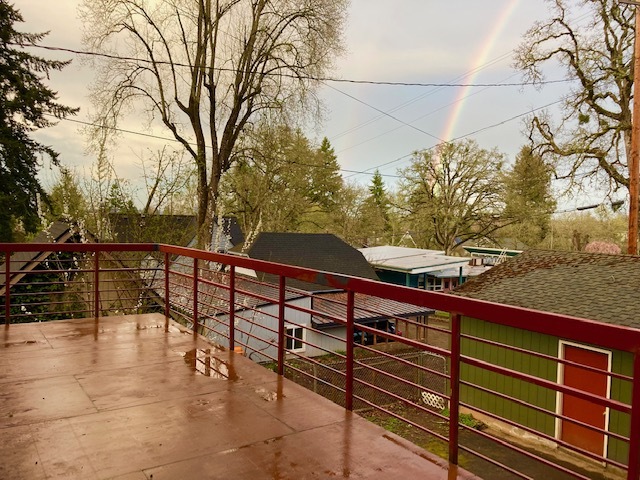 Oregon Rainbow off deck - 1560 Fir St S