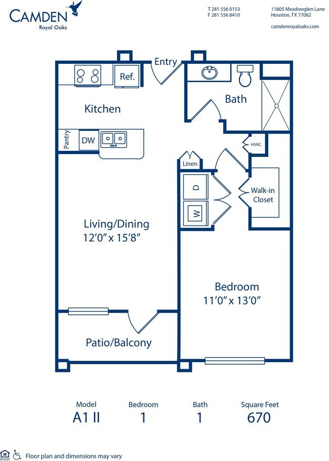 Floorplan - Camden Royal Oaks I