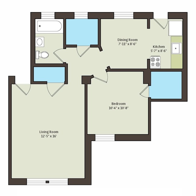 Floorplan - 1440 E. 52nd Street