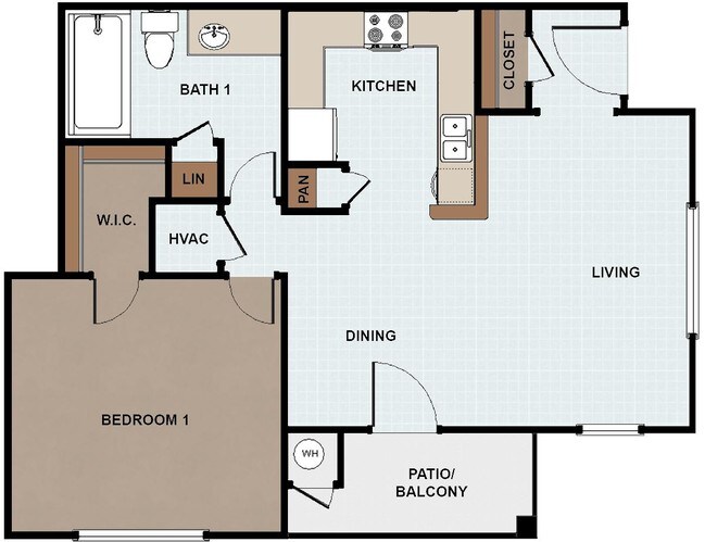 Floorplan - Amistad Apartments