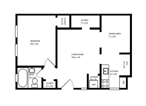 Floorplan - Holbrook Apartments