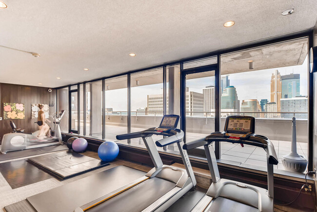 Aerobic exercize room with view of city skyline - 15 S 1st St