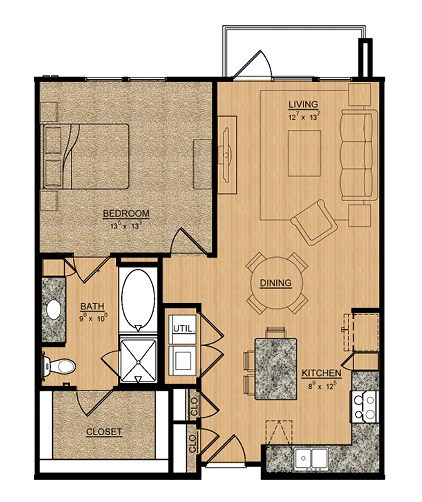 Floorplan - Magnolia at Inwood Village