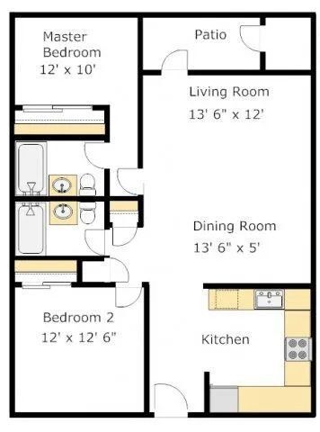 Floorplan - Del Norte Place Apartment Homes