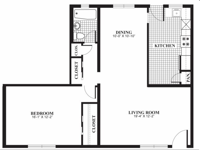 1BR/1BA - The Barrington Apartments