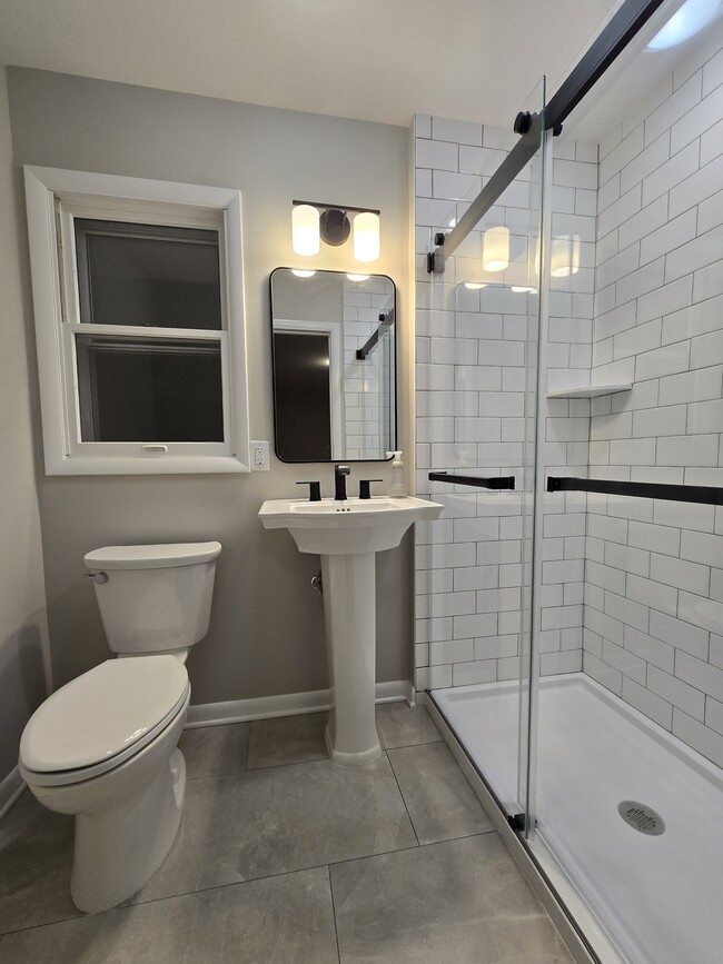 Newly remodeled Master bath with shower - 13 James Ave