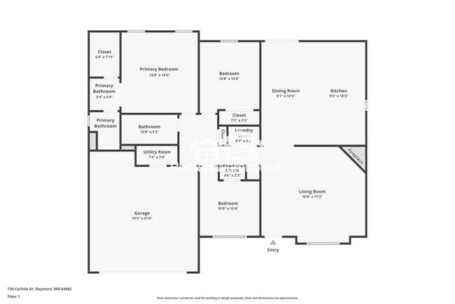 Building Photo - 3 Bedroom / 2 Bathroom Ranch Home in Raymore!