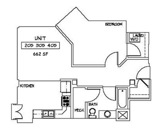 1BR/1BA - Oaks Apartments 55+ Senior Community